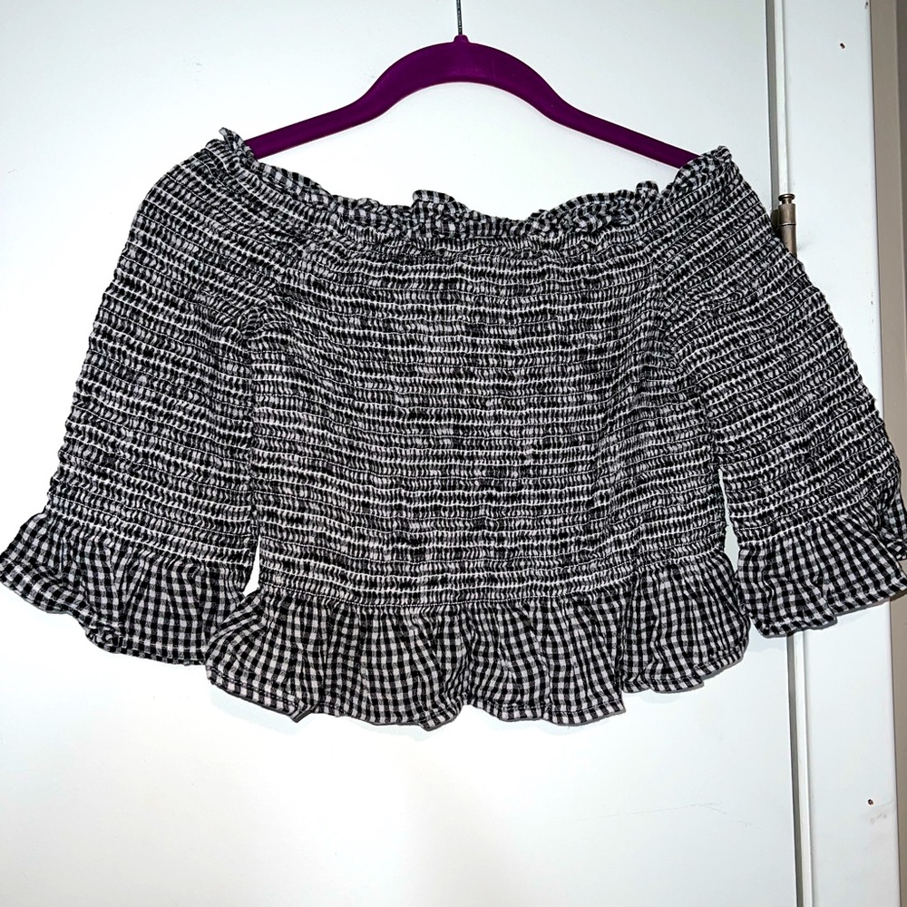 American Eagle checkered tube top